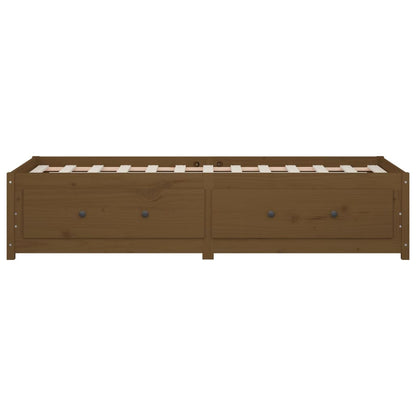 Krevet medeno smeđa 90x190 cm puno borovo drvo