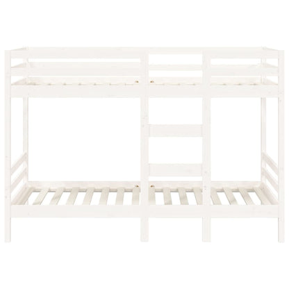 Bunk bed white 90x200 cm solid pine