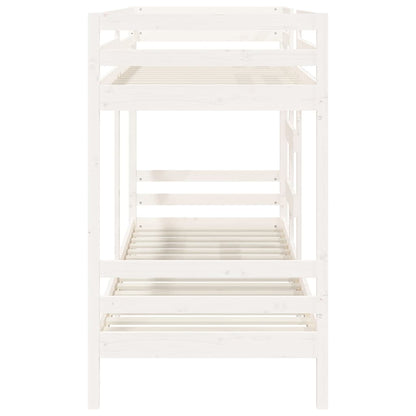 Bunk bed white 90x200 cm solid pine