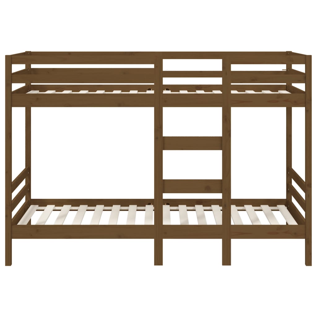 Bunk bed honey brown 90x200 cm solid pine wood