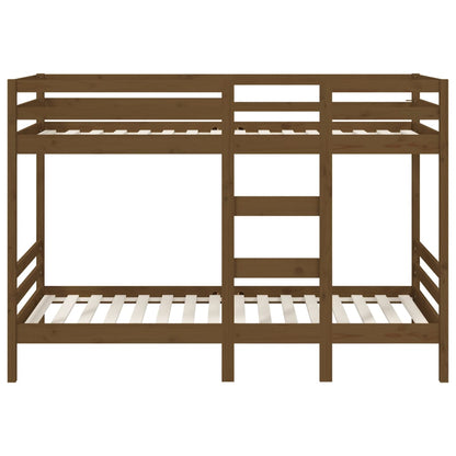 Bunk bed honey brown 90x200 cm solid pine wood