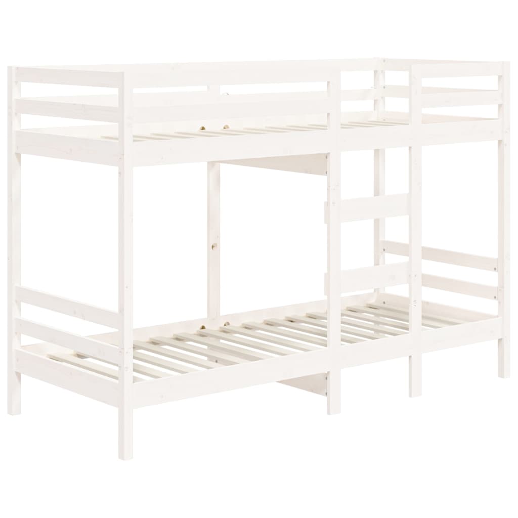 Bunk bed white 90x190 cm solid pine