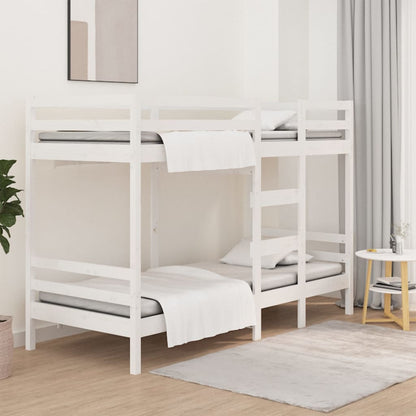 Bunk bed white 90x190 cm solid pine