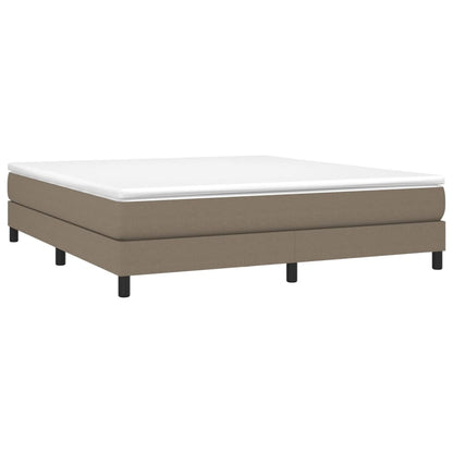 Bed frame taupe 160x200 cm fabric