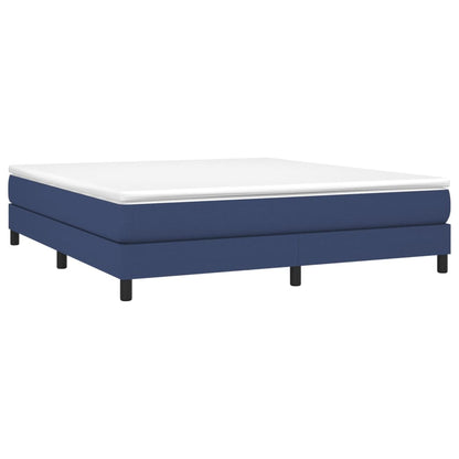 Bed frame blue 180×200 cm fabric