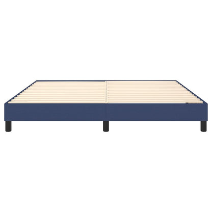 Bed frame blue 180×200 cm fabric