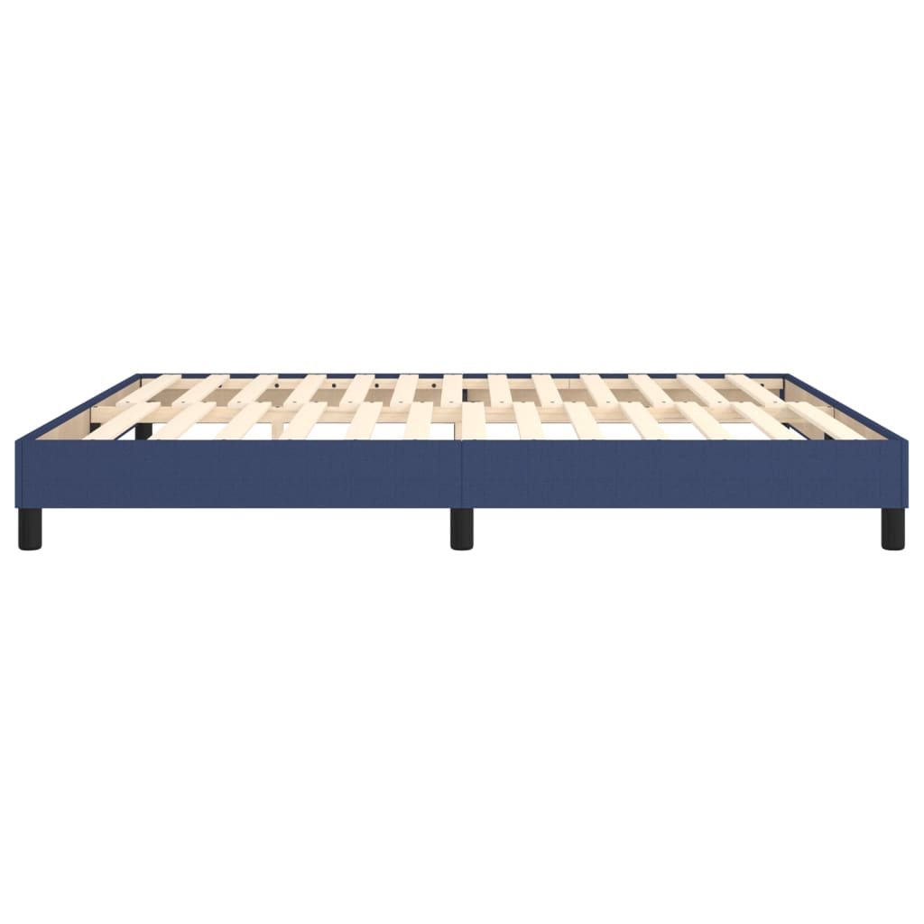 Bed frame blue 180×200 cm fabric