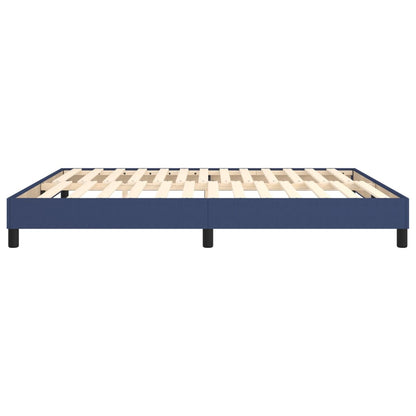 Bed frame blue 180×200 cm fabric