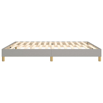 Bettgestell ohne Matratze Hellgrau 180x200 cm Stoff