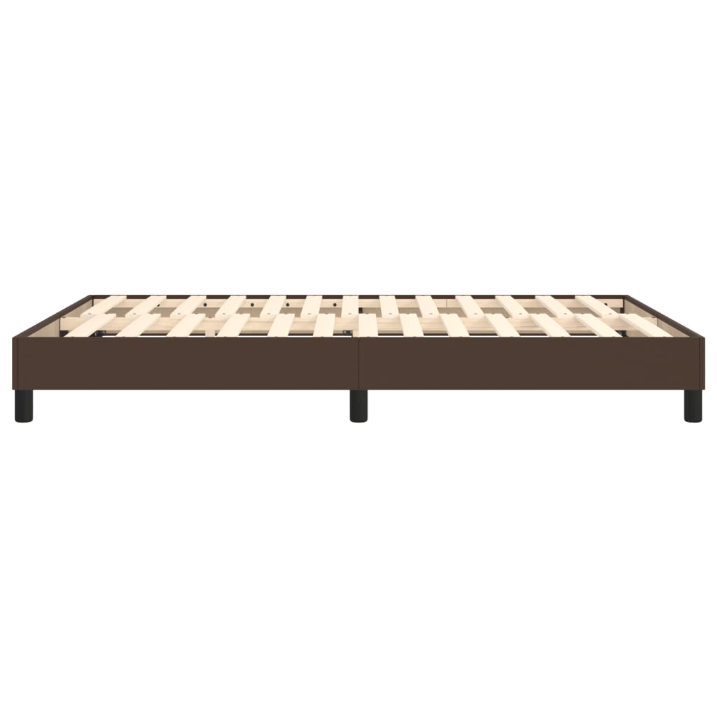 Bettgestell Braun 140x200 cm Kunstleder