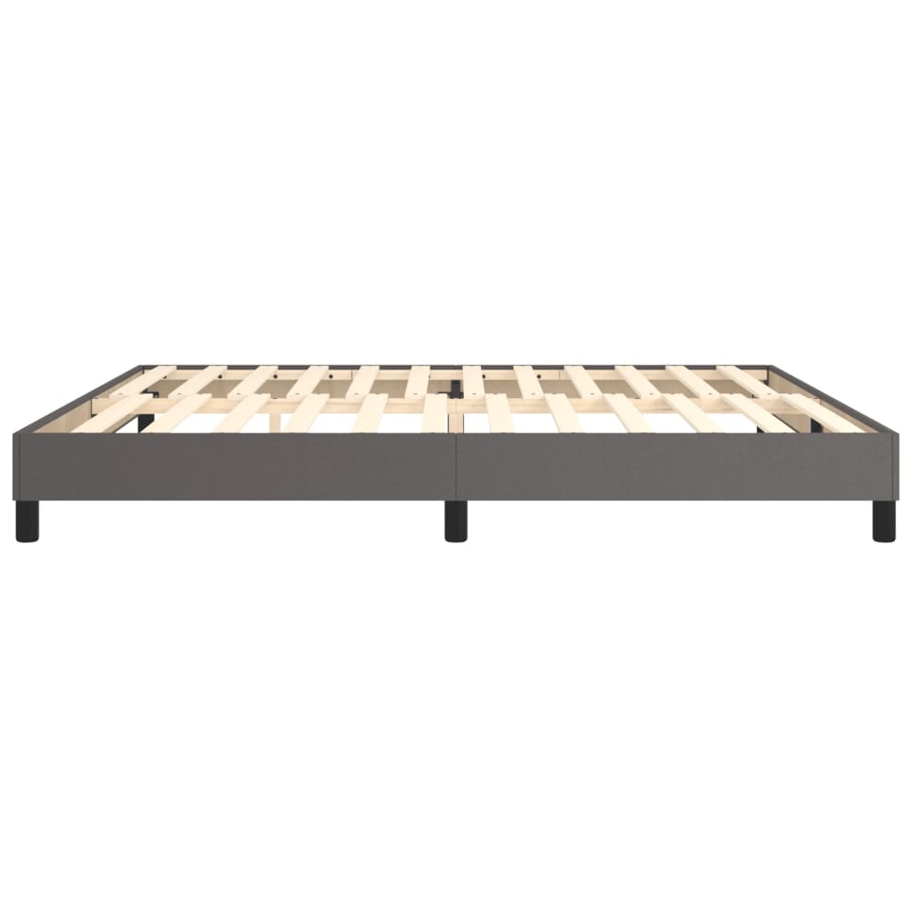 Bettgestell Grau 200x200 cm Kunstleder