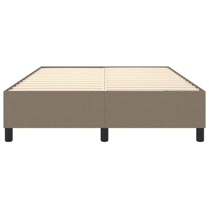 Bettgestell ohne Matratze Taupe 140x200 cm Stoff