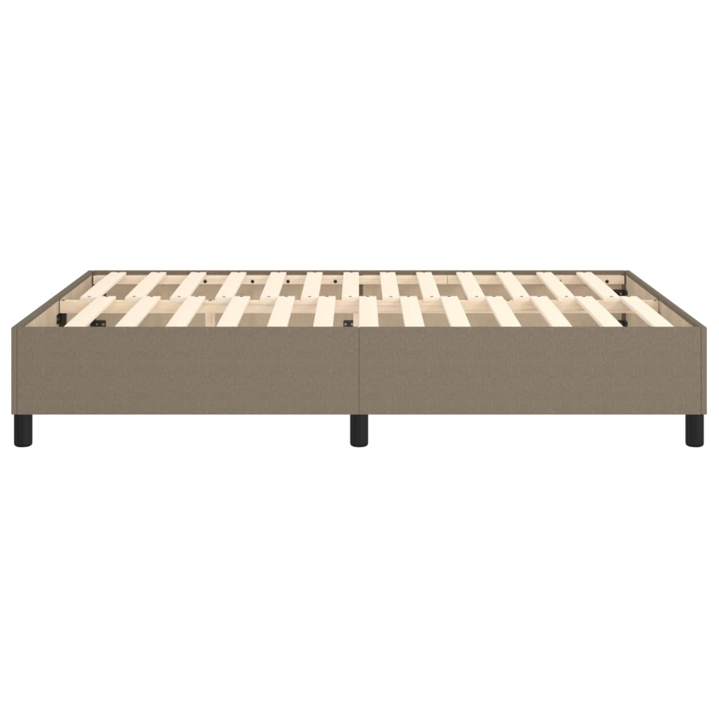 Bettgestell ohne Matratze Taupe 140x200 cm Stoff