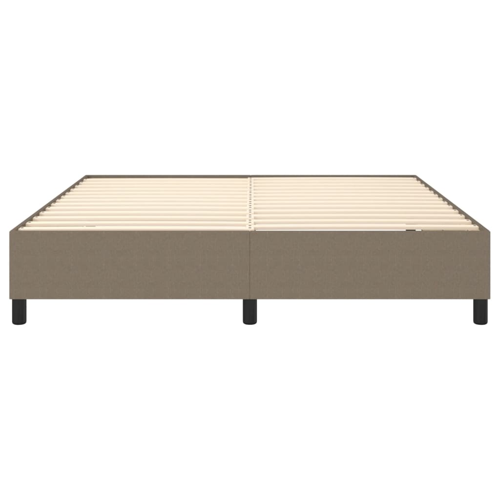 Bettgestell ohne Matratze Taupe 180x200 cm Stoff