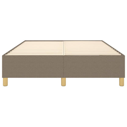 Bettgestell ohne Matratze Taupe 140x200 cm Stoff