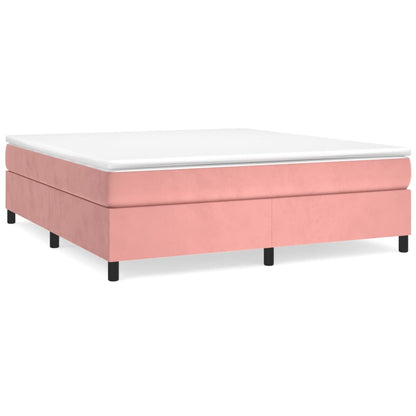 Bed frame pink 180x200 cm velvet