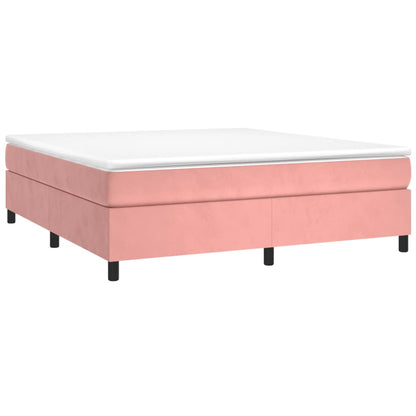 Bed frame pink 180x200 cm velvet