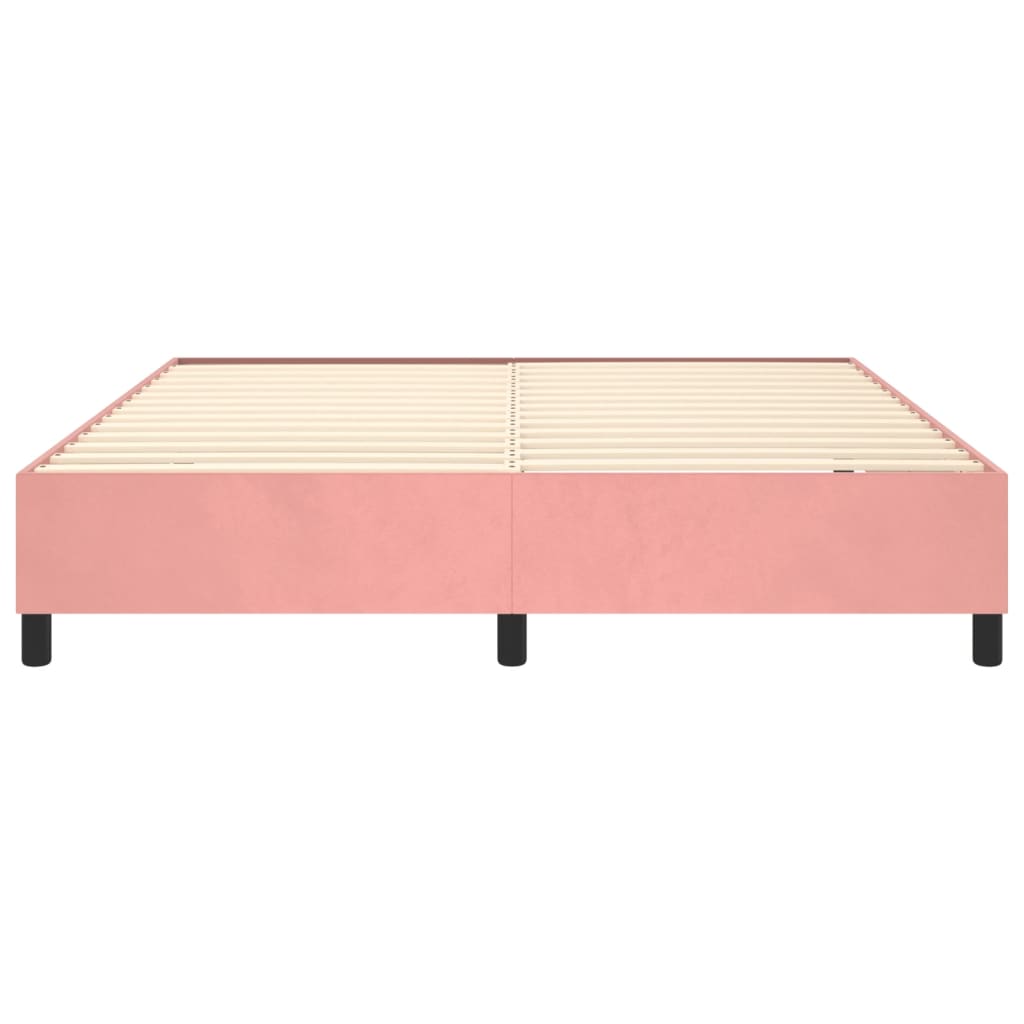 Bed frame pink 180x200 cm velvet