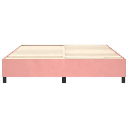 Bed frame pink 180x200 cm velvet