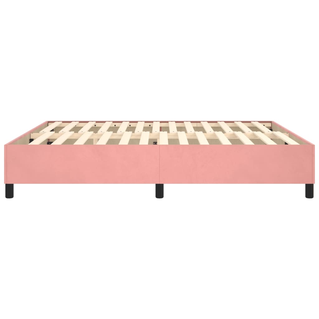 Bed frame pink 180x200 cm velvet