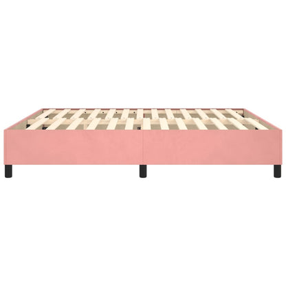 Bed frame pink 180x200 cm velvet