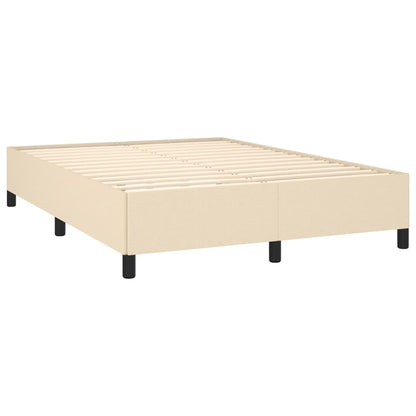 Box spring krevet s krem ​​madracem 140x200 cm štofa