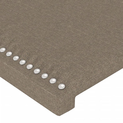 Bettgestell ohne Matratze Taupe 140x200 cm Stoff