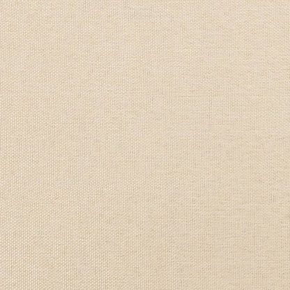 Bettgestell ohne Matratze Creme 140x200 cm Stoff