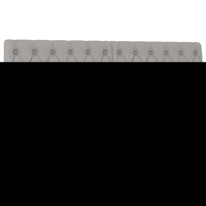 Box spring bed with mattress light grey 140x200 cm fabric