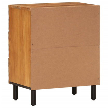 Nachttisch 50x33x60 cm Massivholz Akazie