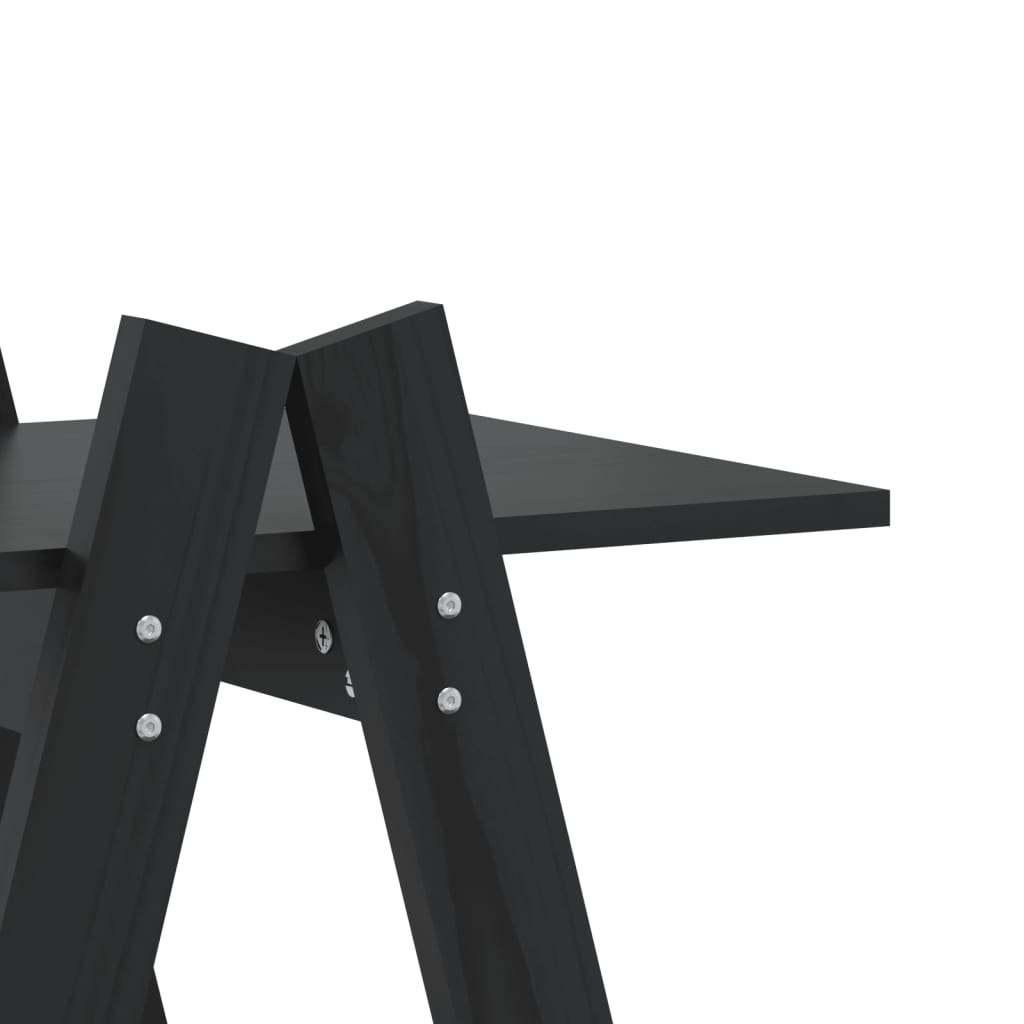 Regal mit 5 Böden A-Form 110x40x180,5 cm Massivholz Kiefer