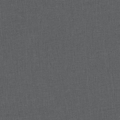 Clubsessel mit Fußhocker Dunkelgrau Stoff