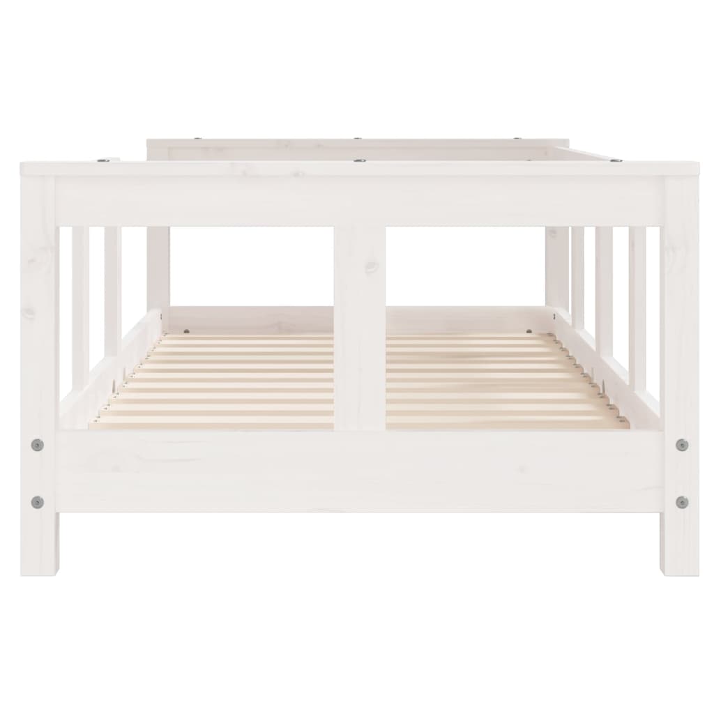 Children's bed white 70x140 cm solid pine wood