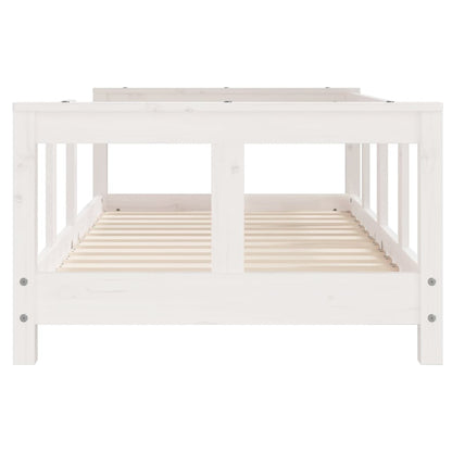 Children's bed white 70x140 cm solid pine wood