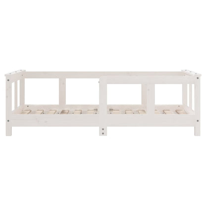 Children's bed white 70x140 cm solid pine wood