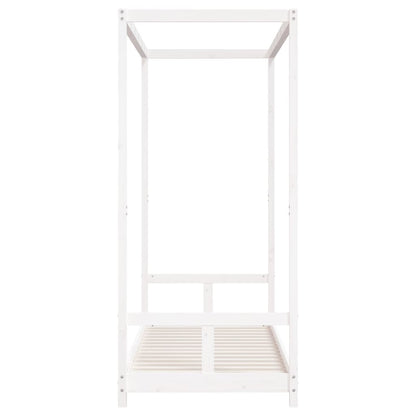 Children's bed white 80x200 cm solid pine wood