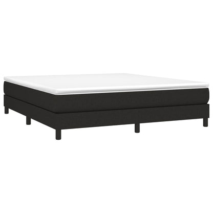 Boxspringbett mit Matratze Schwarz 180x200 cm Stoff