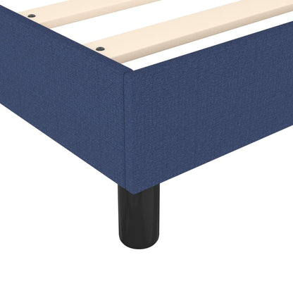 Box spring krevet s madracem plava tkanina 90x200 cm