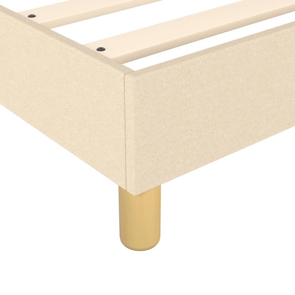 Box spring krevet s krem ​​madracem 200x200 cm štofa