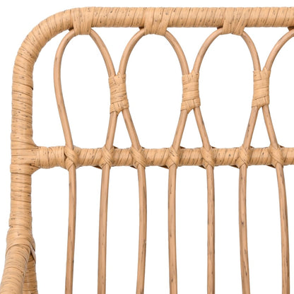 Gartenstühle 2 Stk. mit Armlehnen 56x64x80 cm PE-Rattan