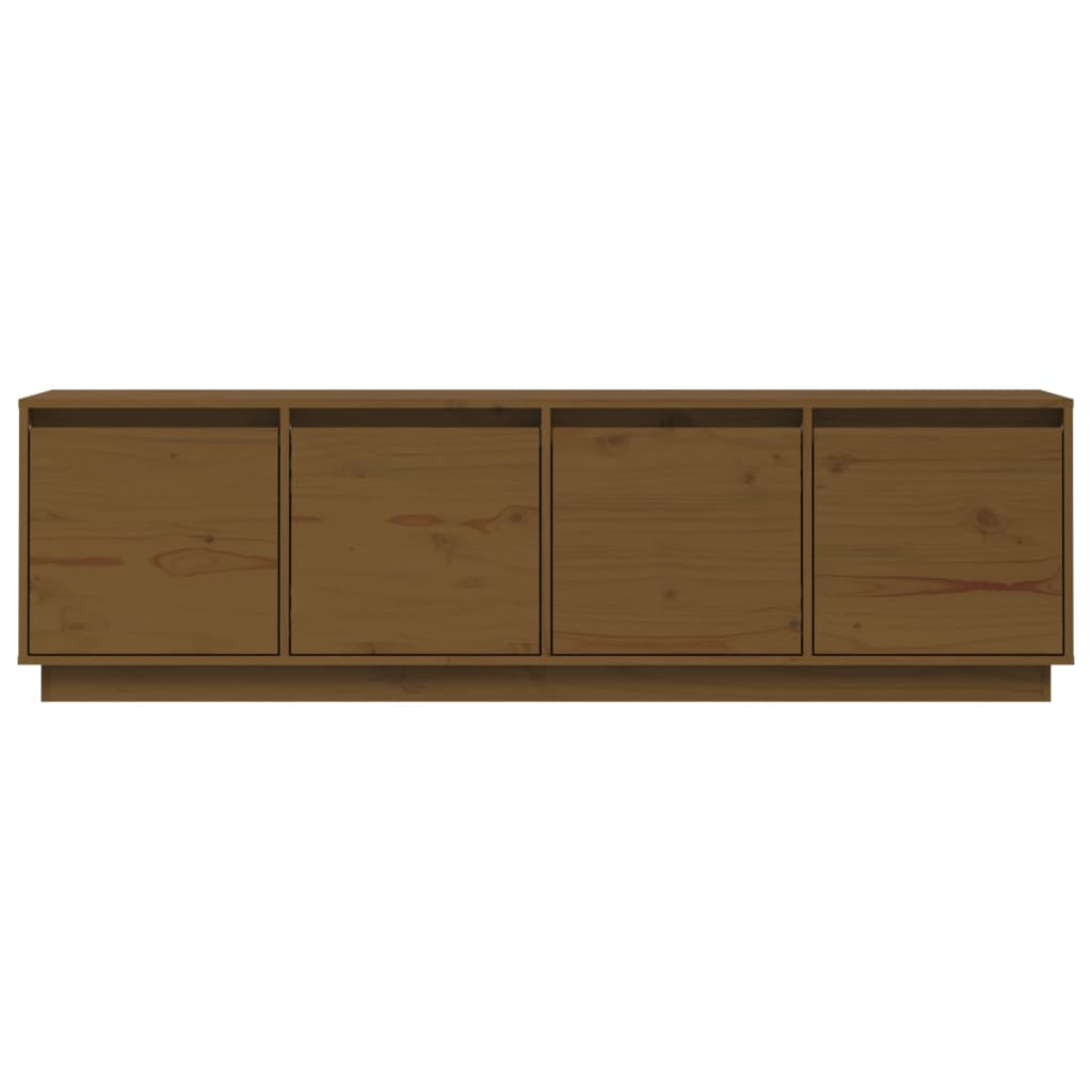 TV-Schrank Honigbraun 156x37x45 cm Massivholz Kiefer