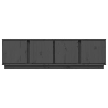 TV-Schrank Grau 140x40x40 cm Massivholz Kiefer