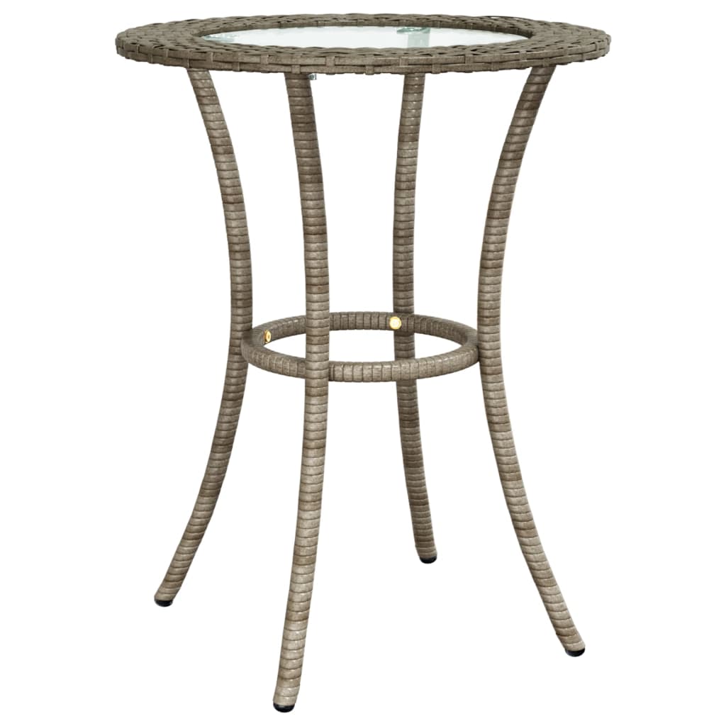 2-tlg. Sofagarnitur in L-Form mit Kissen Grau Poly Rattan