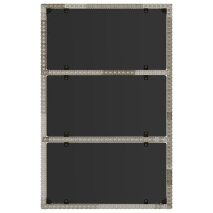 4-piece garden lounge set with cushions grey poly rattan