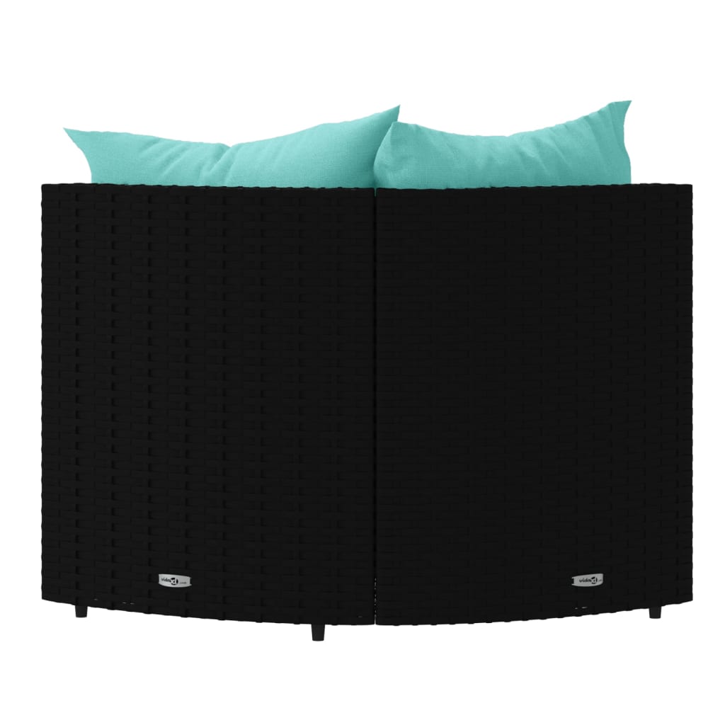 Vrtne kutne garniture s jastucima 2 kom