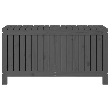 Gartentruhe Grau 115x49x60 cm Massivholz Kiefer