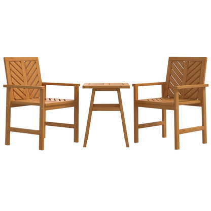 3-piece garden lounge set solid acacia wood
