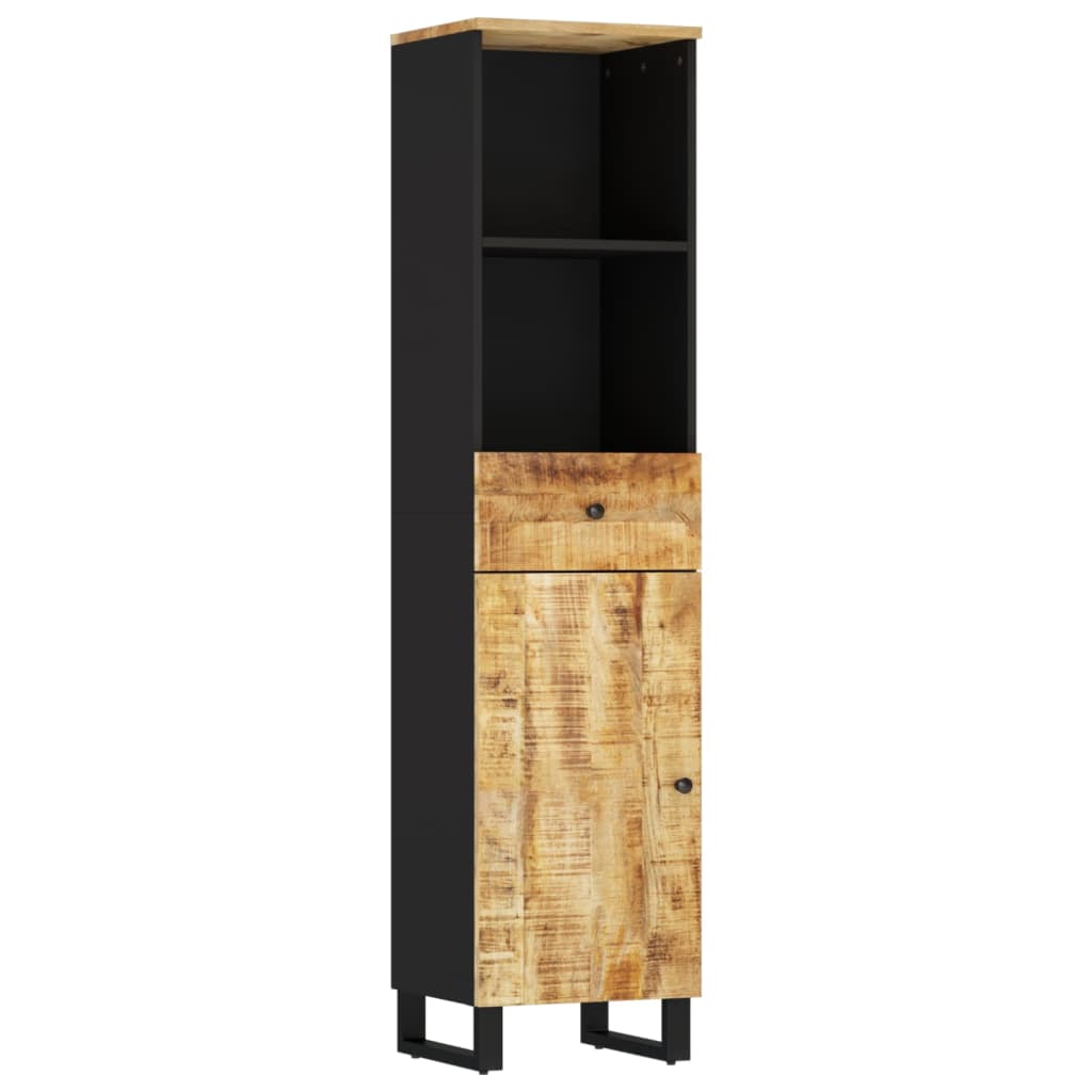 Bathroom cabinet 38x33x160 cm solid mango wood