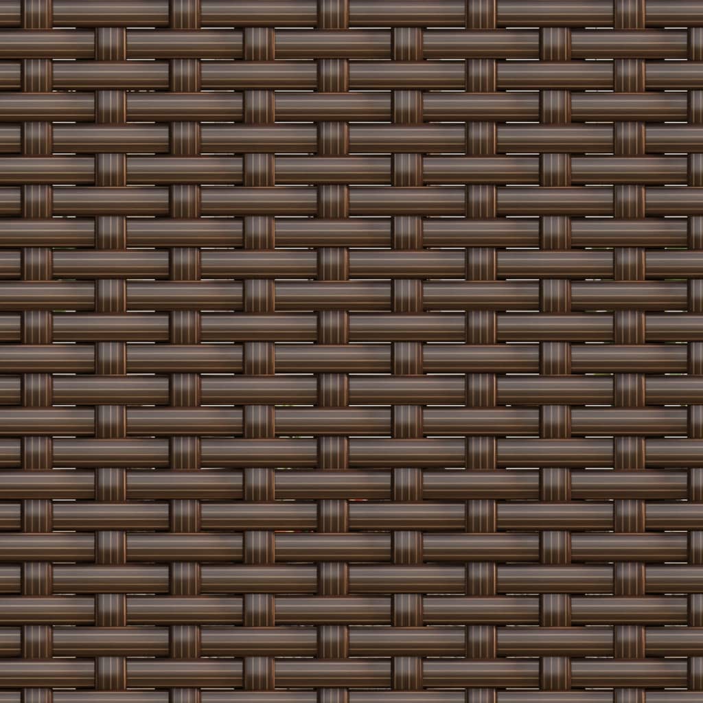 Garten-Lounge-Set Braun Poly Rattan