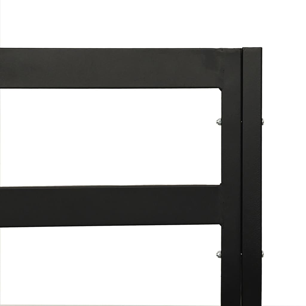 Garden chair with grey cushions 76x76x79 cm steel